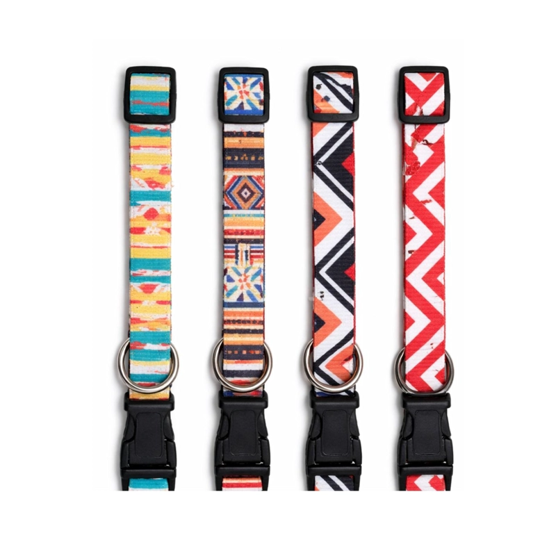 COLLAR PERRO TALLA L 10-25 KG AJUSTABLE 35-50 CM TELA M2 - 9