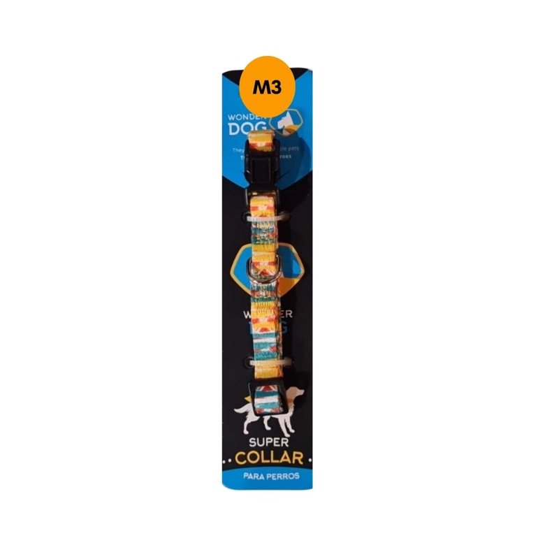 COLLAR PERRO TALLA S 3-8 KG AJUSTABLE 20-31 CM TELA M4 - 2