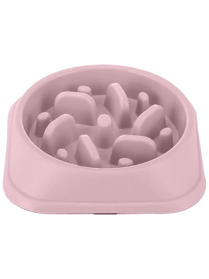 PLATO ALIMENTACION LENTA PERRO ANTIESTRE S ANTIANSIEDAD ROSA - 2