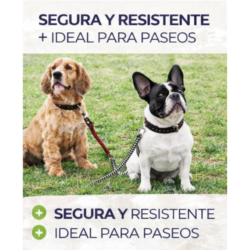 CORREA PERRO CUERDA REDONDA CUERO 120 CM RESISTENTE - 5