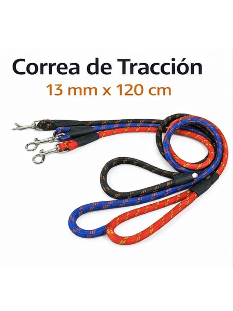 CORREA PERRO TRACCION REDONDA 13 MM X 120 CM - 4