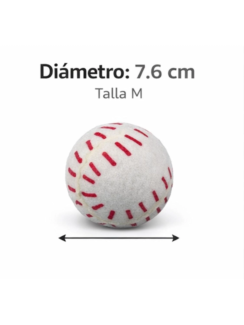 PACK 3 PELOTAS CON SONIDO PARA PERROS 7.6 CM - 5