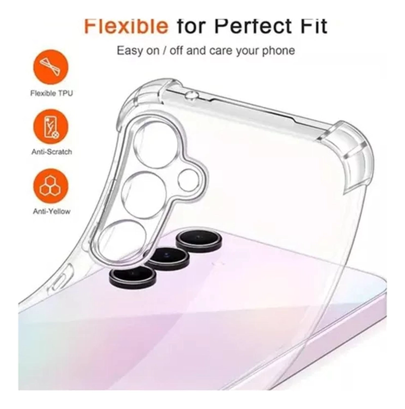 CARCASA PARA SAMSUNG A57 TRANSPARENTE - 3