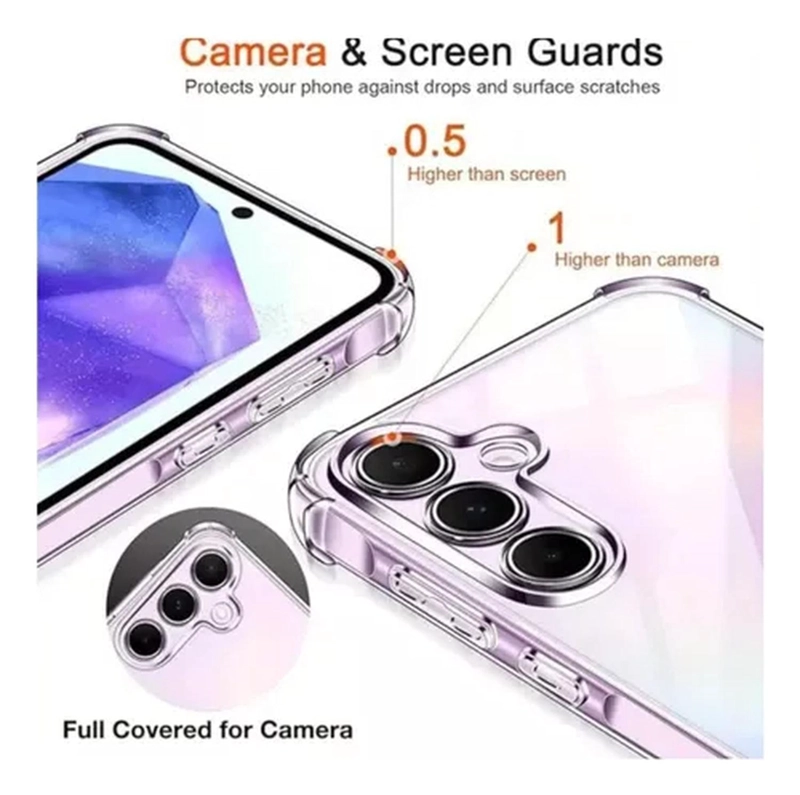 CARCASA PARA SAMSUNG A57 TRANSPARENTE - 4