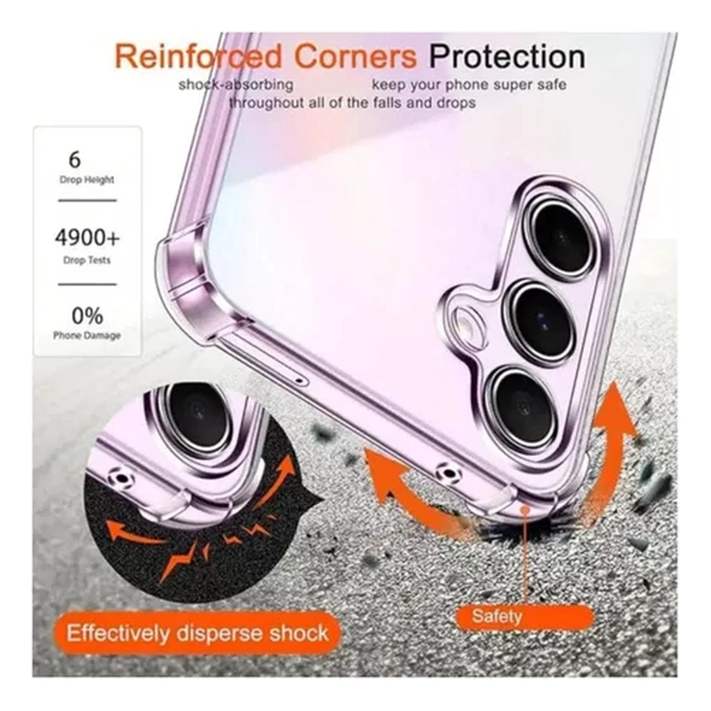 CARCASA PARA SAMSUNG A57 TRANSPARENTE - 5