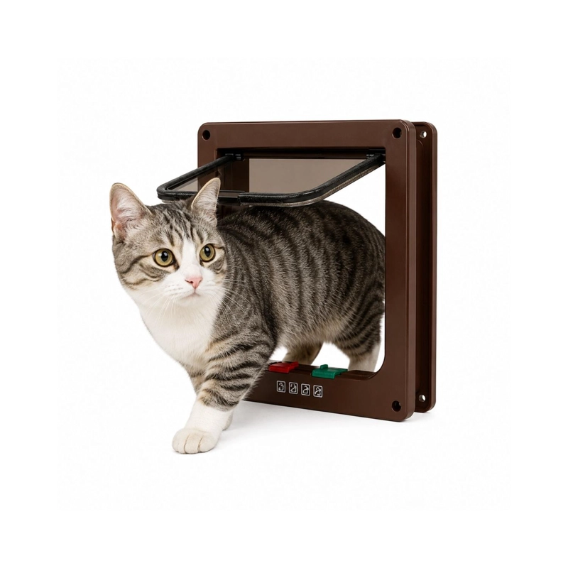 PUERTA PARA GATOS S CAFE  20X19 CM ACCESO MASCOTAS - 1