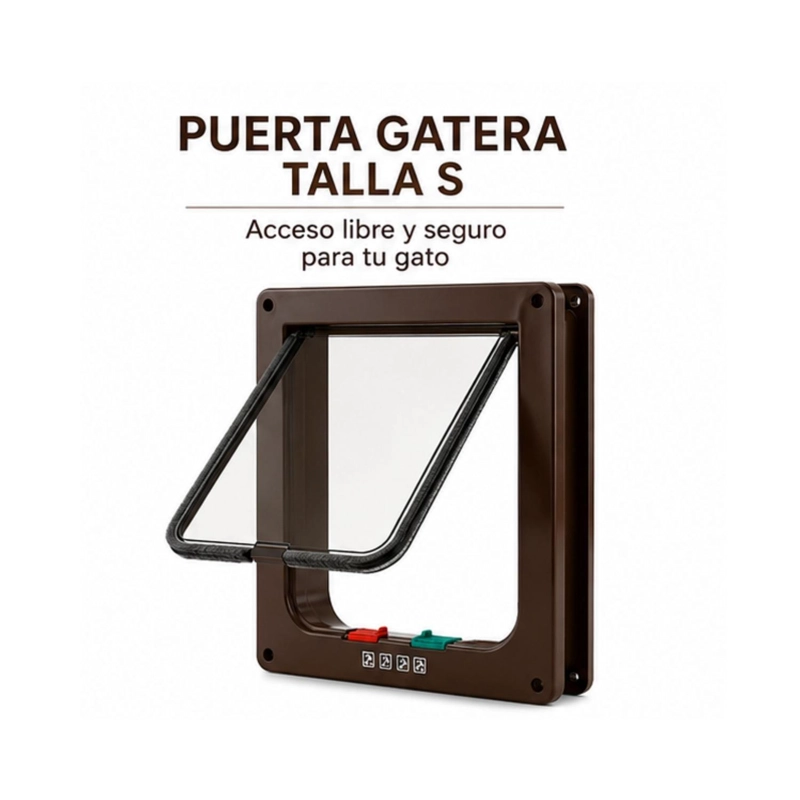 PUERTA PARA GATOS S CAFE  20X19 CM ACCESO MASCOTAS - 5