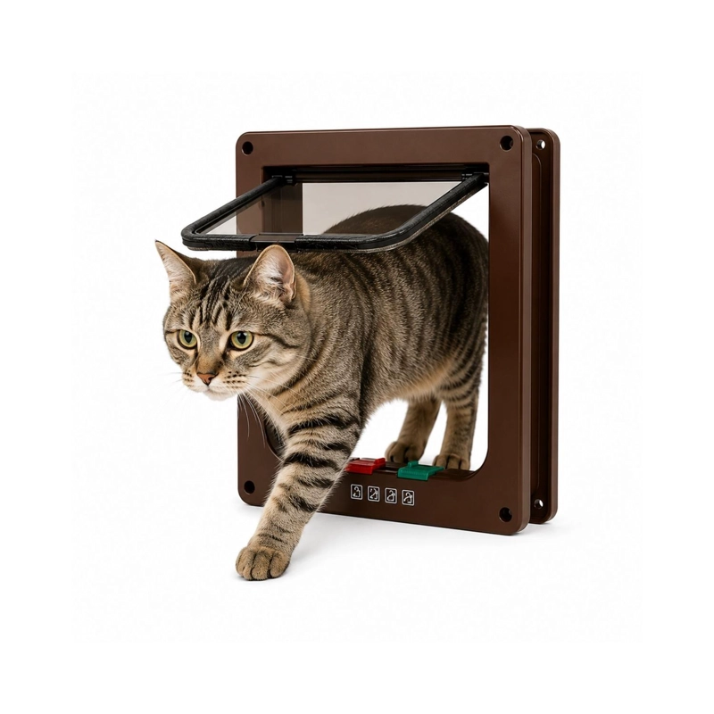 PUERTA PARA GATOS M 25X23CM ACCESO MASCOTAS - 1