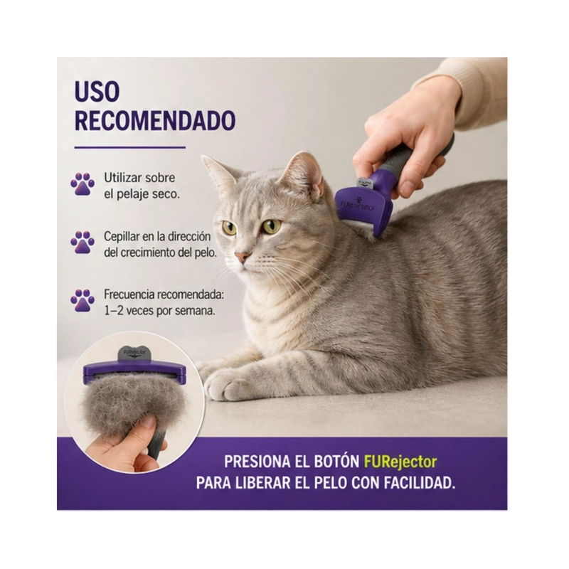 FURMINATOR GATO PELO CORTO M/L DESLANADOR - 4