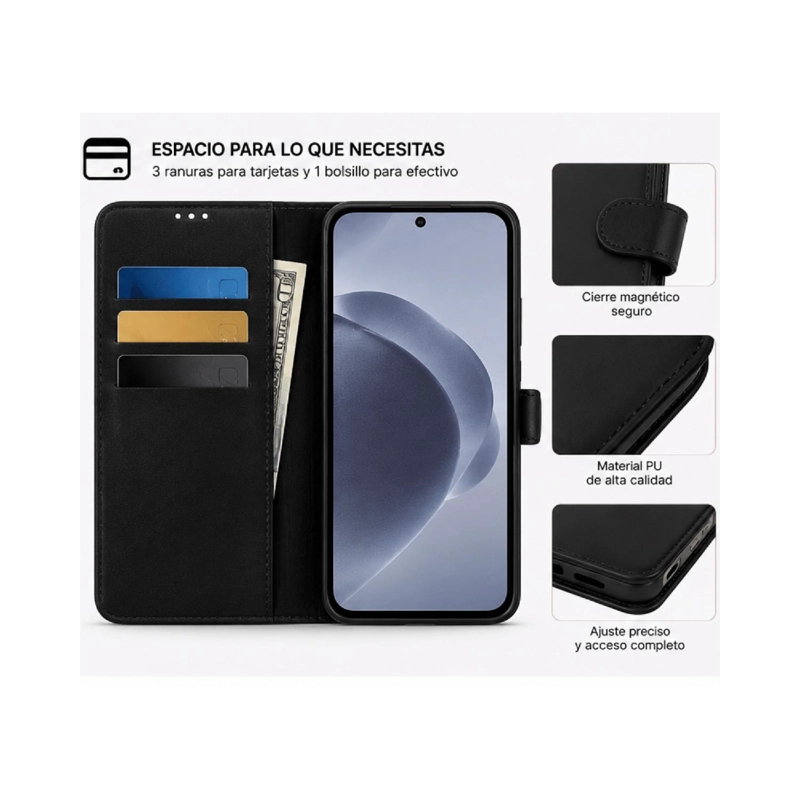 CARCASA BILLETERA PARA SAMSUNG A57 TIPO LIBRO - 4