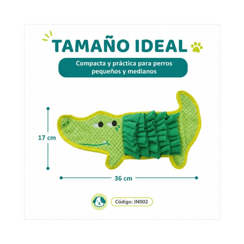 ALFOMBRA OLFATIVA COCODRILO PERRO 36X17 CM - 3