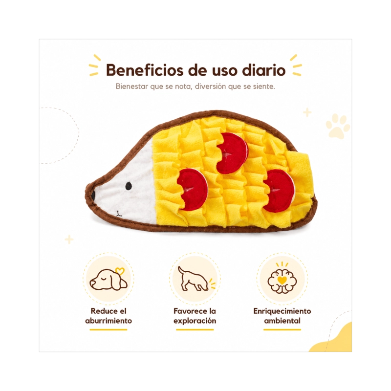 ALFOMBRA OLFATIVA ERIZO PARA PERRO 32X16 CM - 4