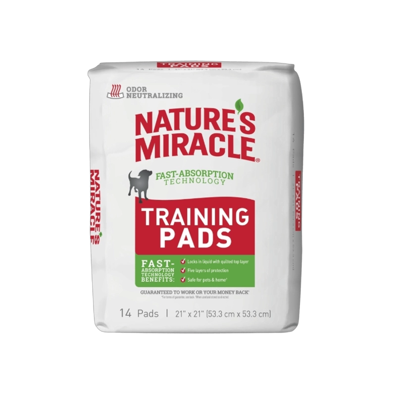 SABANILLAS PERRO NATURE'S MIRACLE 14 UN 53X53 CM - 1