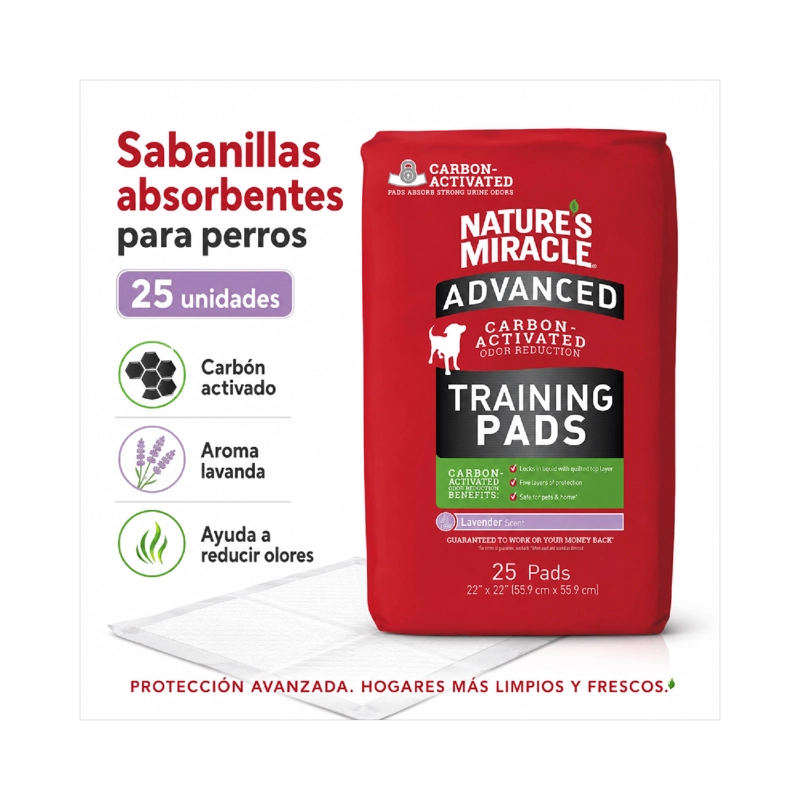 SABANILLAS PERRO NATURE'S MIRACLE 25 UN CARBONO - 5