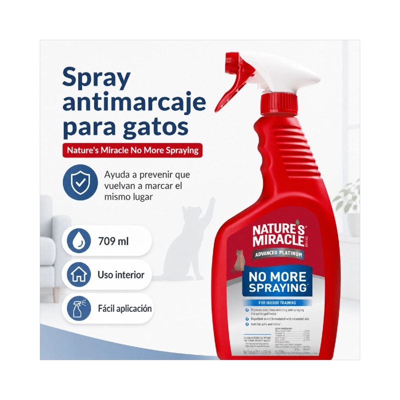 SPRAY ANTIMARCAJE GATO NATURE'S MIRACLE 709 ML - 3