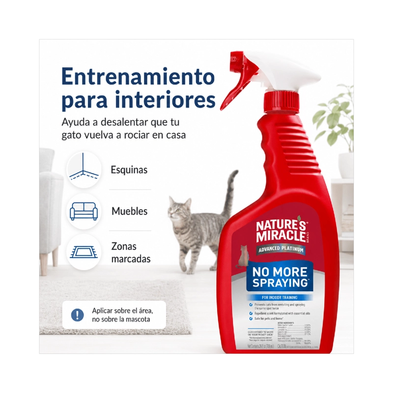 SPRAY ANTIMARCAJE GATO NATURE'S MIRACLE 709 ML - 6
