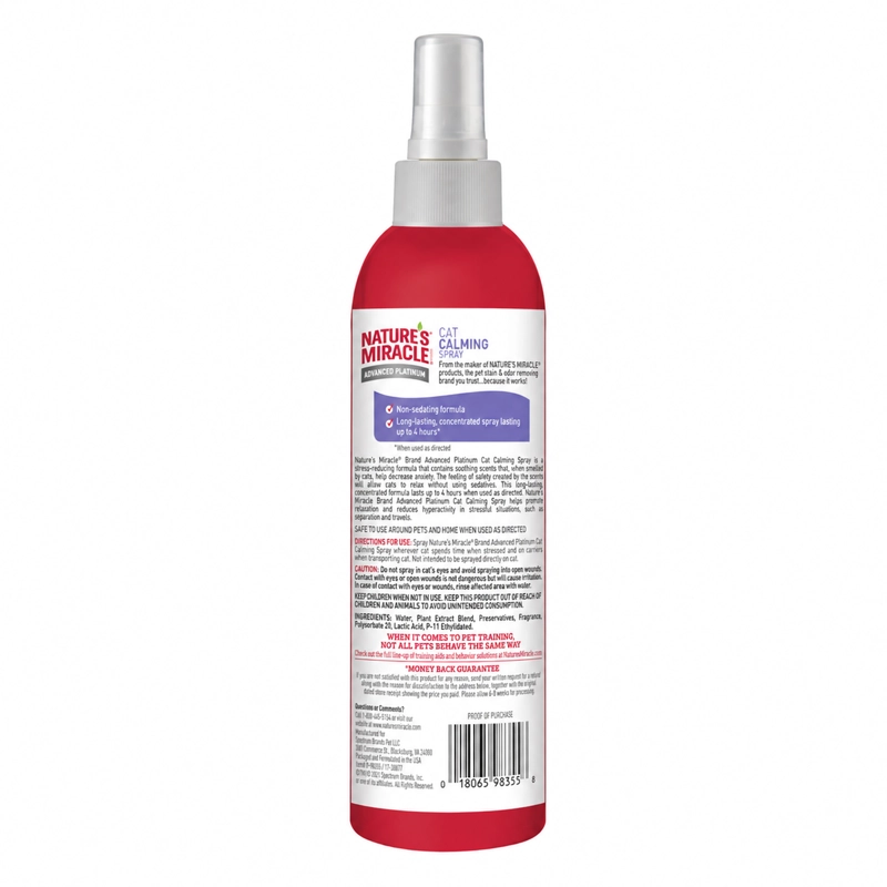 SPRAY CALMANTE GATOS NATURE’S MIRACLE 236 ML - 8