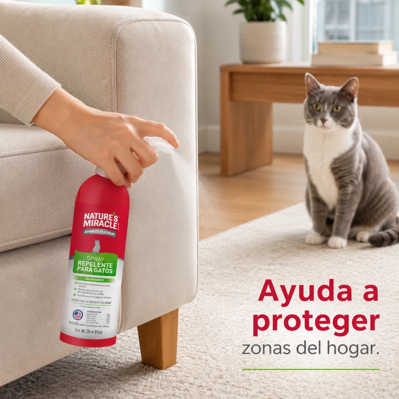 REPELENTE GATOS NATURE’S MIRACLE PET BLOCK 236 ML - 4