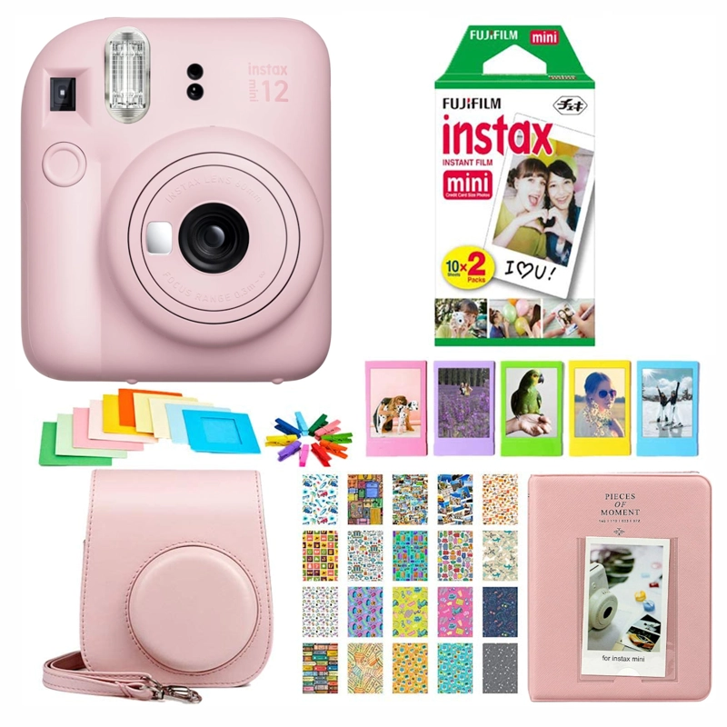 SET CÁMARA INSTANTÁNEA FUJIFILM INSTAX MINI 12 + 20 FOTOS, ESTUCHE, ÁLBUM Y MUCHO MÁS! - 1