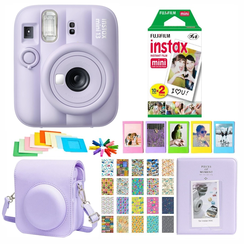 SET CÁMARA INSTANTÁNEA FUJIFILM INSTAX MINI 13 +40 FOTOS, ESTUCHE, ÁLBUM Y MUCHO MÁS! - 1