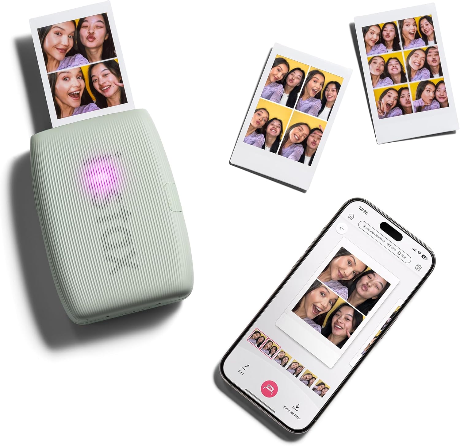IMPRESORA DE FOTOS INSTANTÁNEA FUJIFILM INSTAX MINI LINK 3 VERDE + 20 FILM - 4