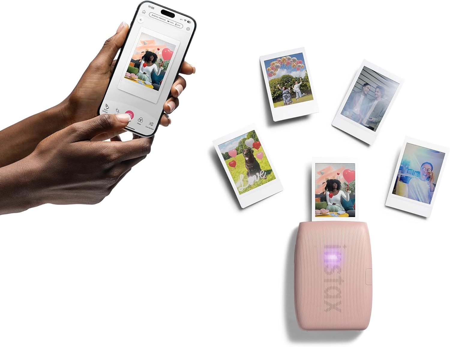 IMPRESORA DE FOTOS INSTANTÁNEA FUJIFILM INSTAX MINI LINK 3 ROSA + 20 FILM - 3