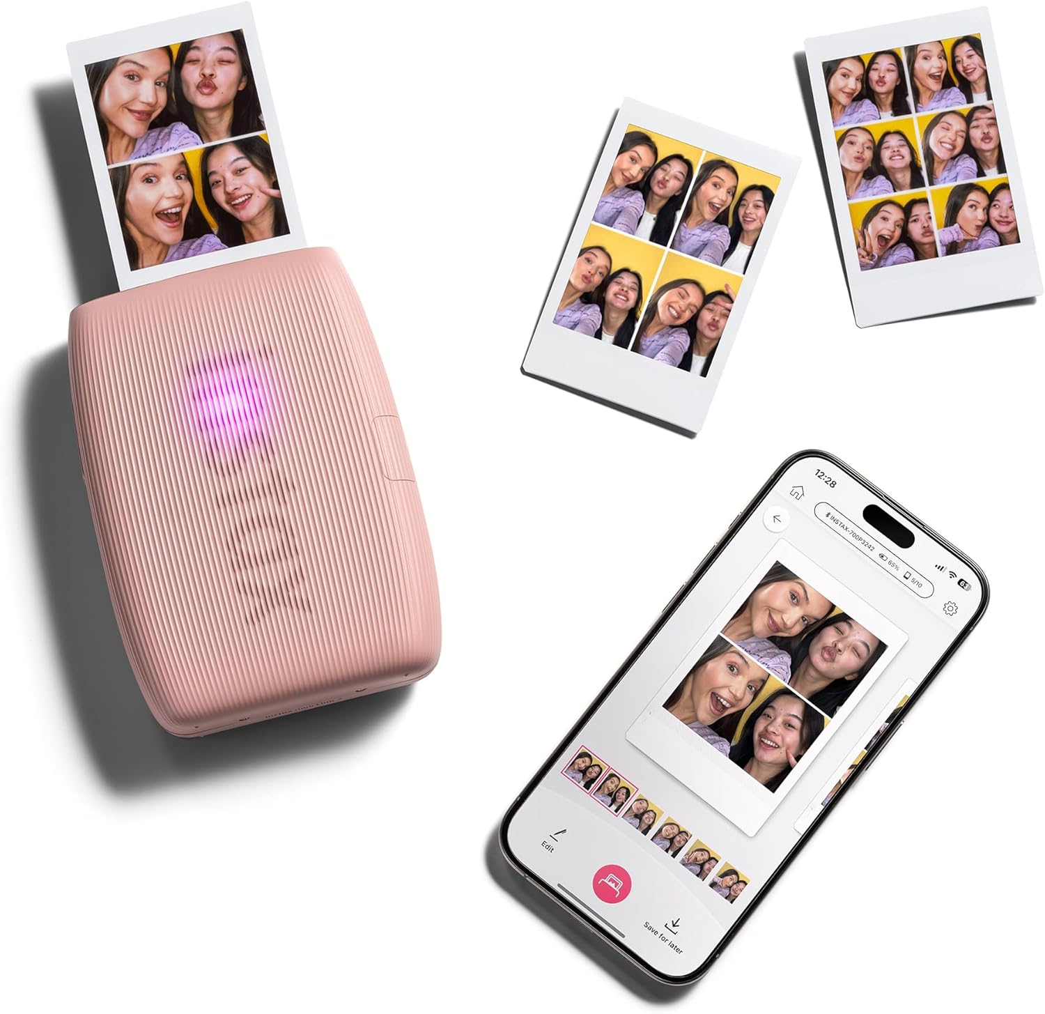 IMPRESORA DE FOTOS INSTANTÁNEA FUJIFILM INSTAX MINI LINK 3 ROSA + 20 FILM - 4
