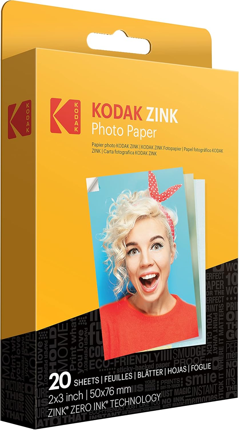 SET IMPRESORA DE FOTOS INSTANTÁNEA KODAK STEP BLANCA + PACK 20 PAPELES - 3