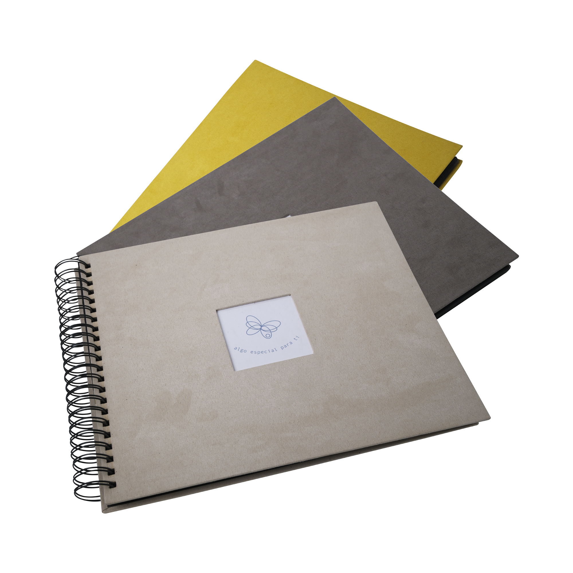 ALBUM DE FOTOS SCRAPBOOK GRANDE 30X34CM BEIGE - HOJAS NEGRAS - 4