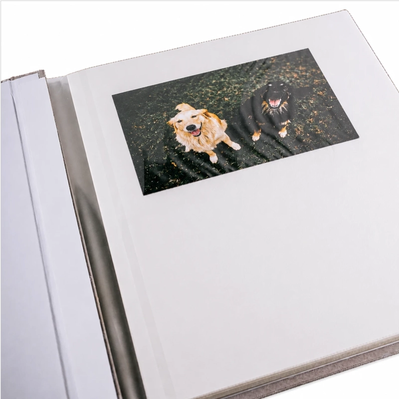 ÁLBUM DE FOTOS AUTOADHESIVO CUBIERTA DE LINO 40 PAGINAS - 3