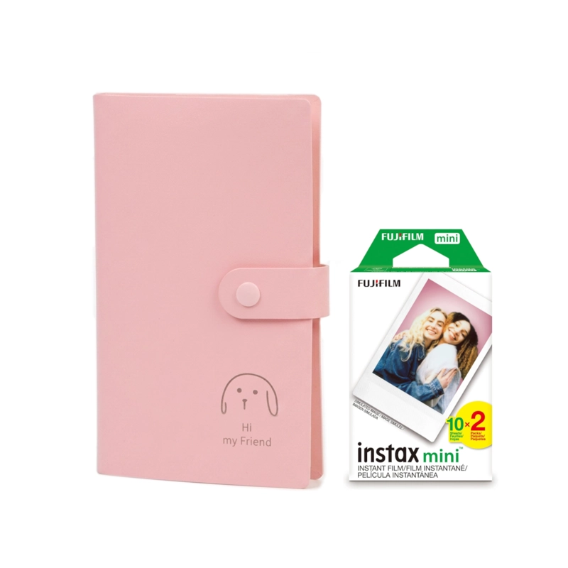SET ALBUM FOTOS PARA INSTAX MINI 240 BOLSILLOS + PACK 20 FILM - 1