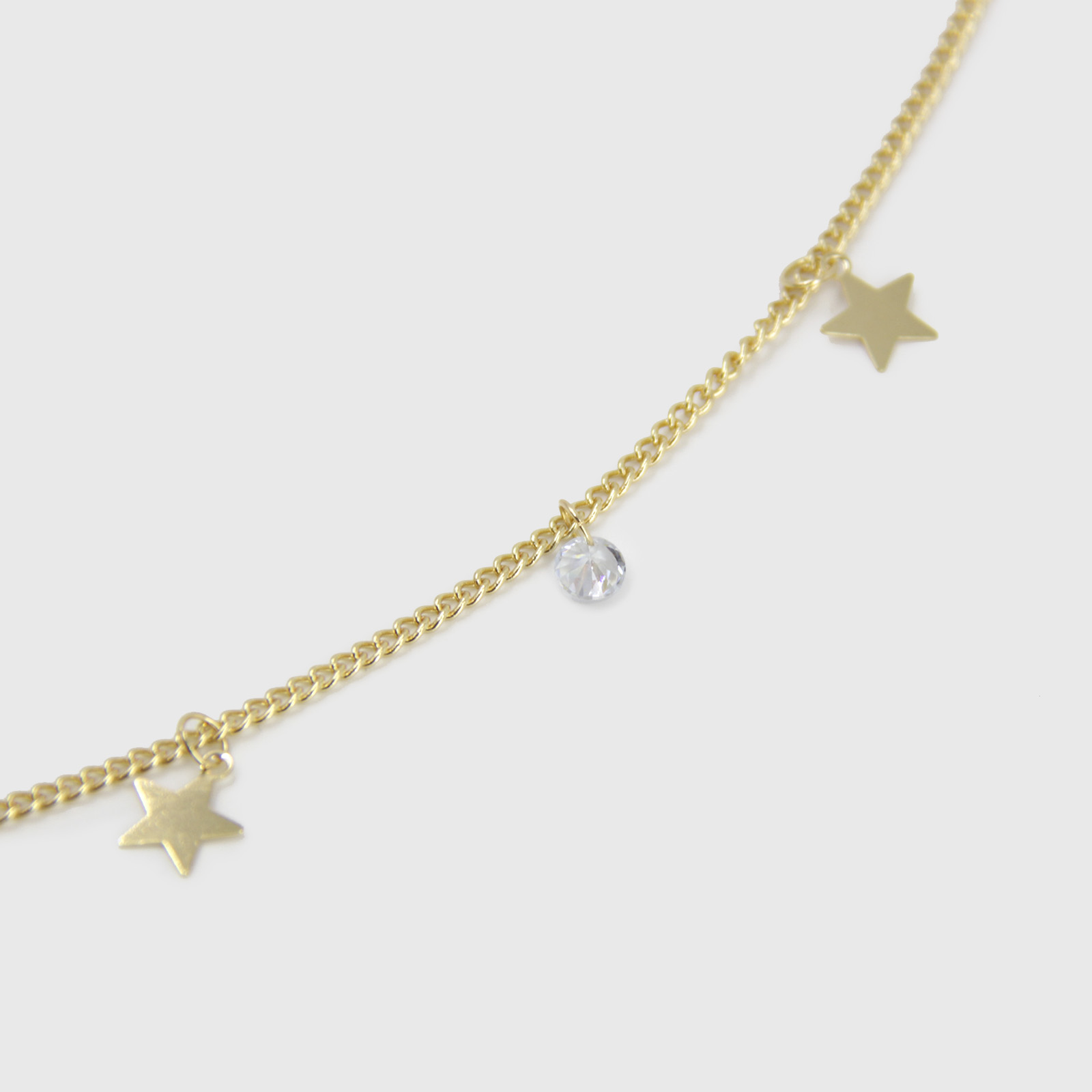 CINTURON DE CADENA ESTRELLAS DORADO - 2