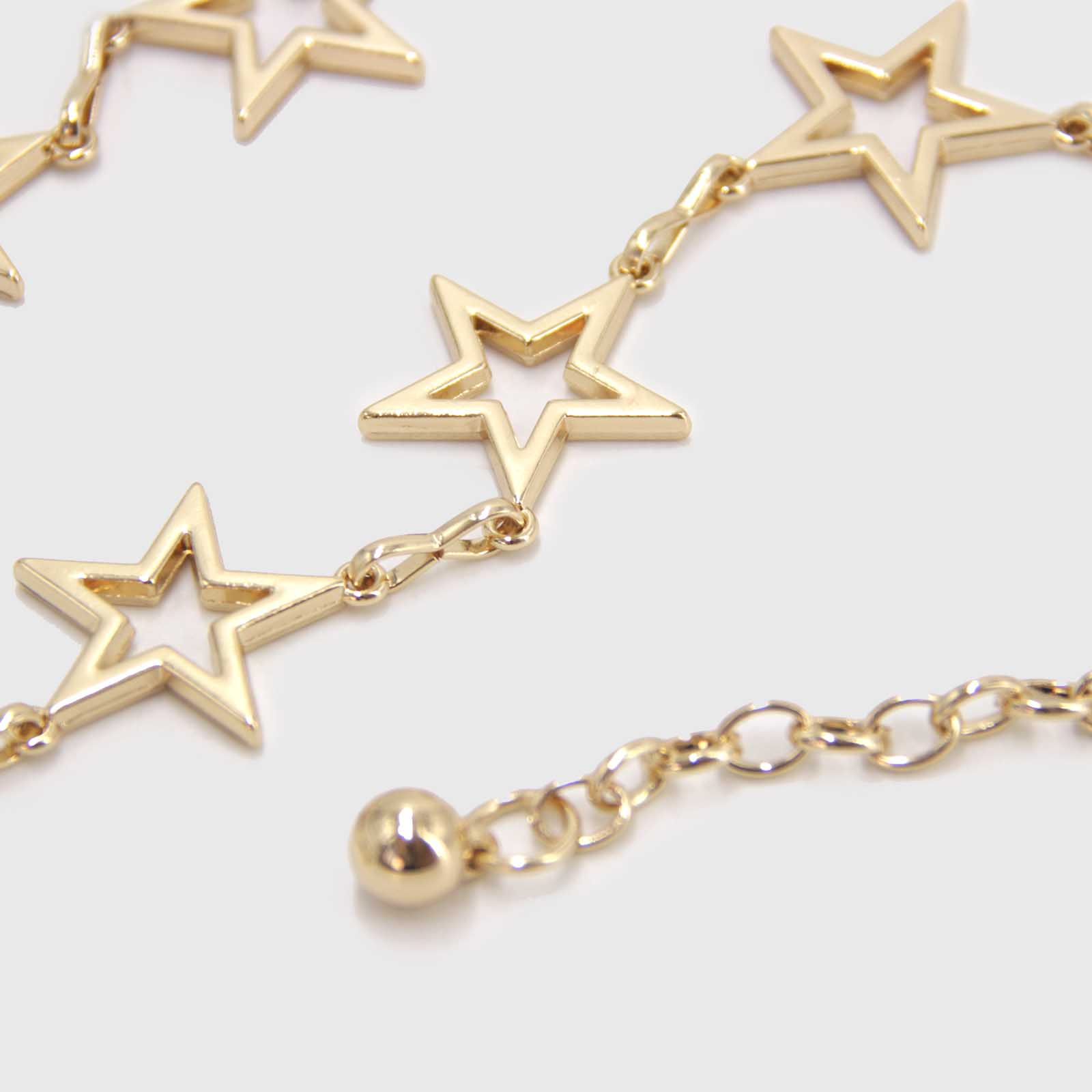 CINTURON DE CADENA CON ESTRELLAS DORADO - 2