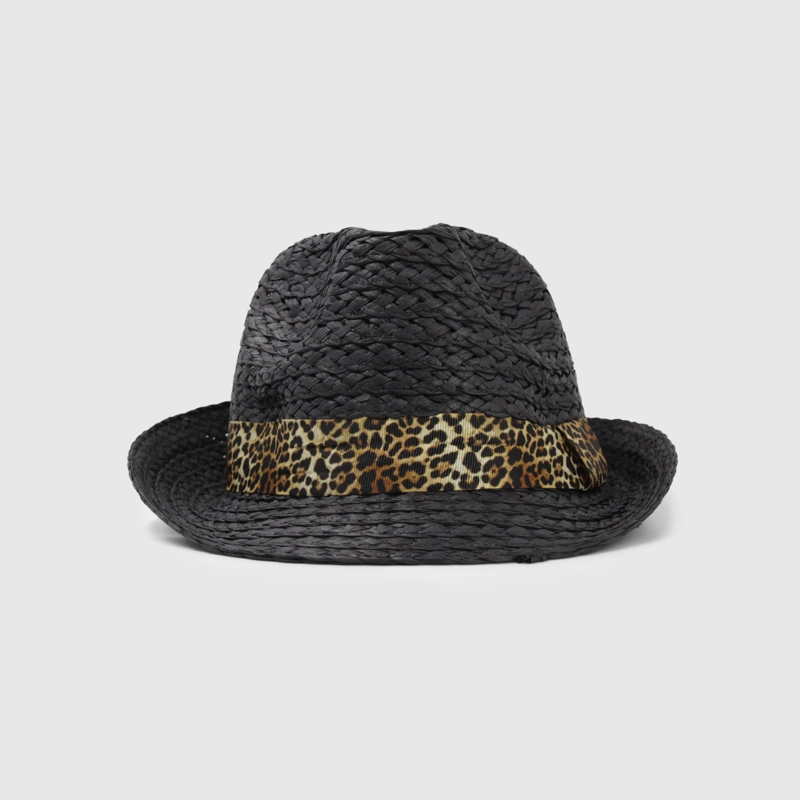 SOMBRERO CUBANO CON CINTA ANIMAL PRINT - 1