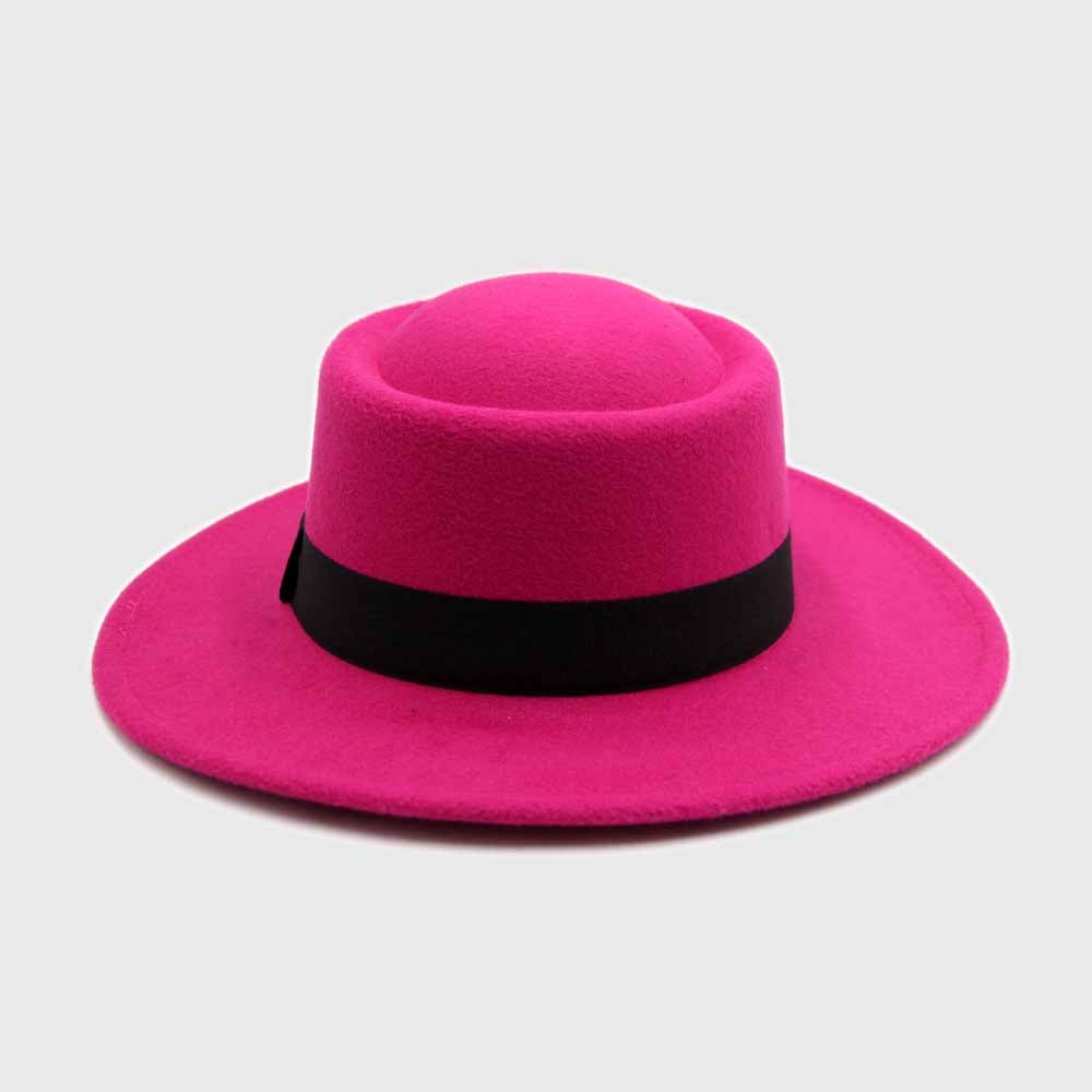 SOMBRERO ESPAÑOL CIRCULAR FIELTRO FUCSIA - 1