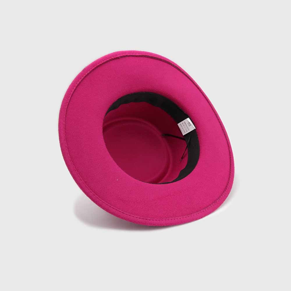 SOMBRERO ESPAÑOL CIRCULAR FIELTRO FUCSIA - 2