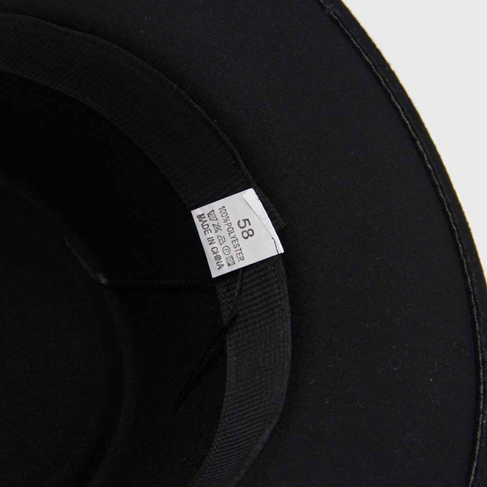 SOMBRERO ESPAÑOL CIRCULAR FIELTRO NEGRO - 2
