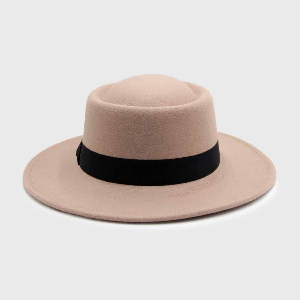 SOMBRERO ESPAÑOL CIRCULAR FIELTRO TAUPE - 1