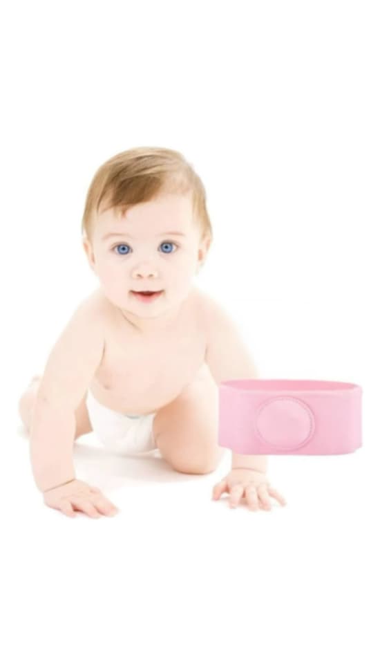 FAJA DE HERNIA UMBILICAL PARA BEBE ROSA - 1