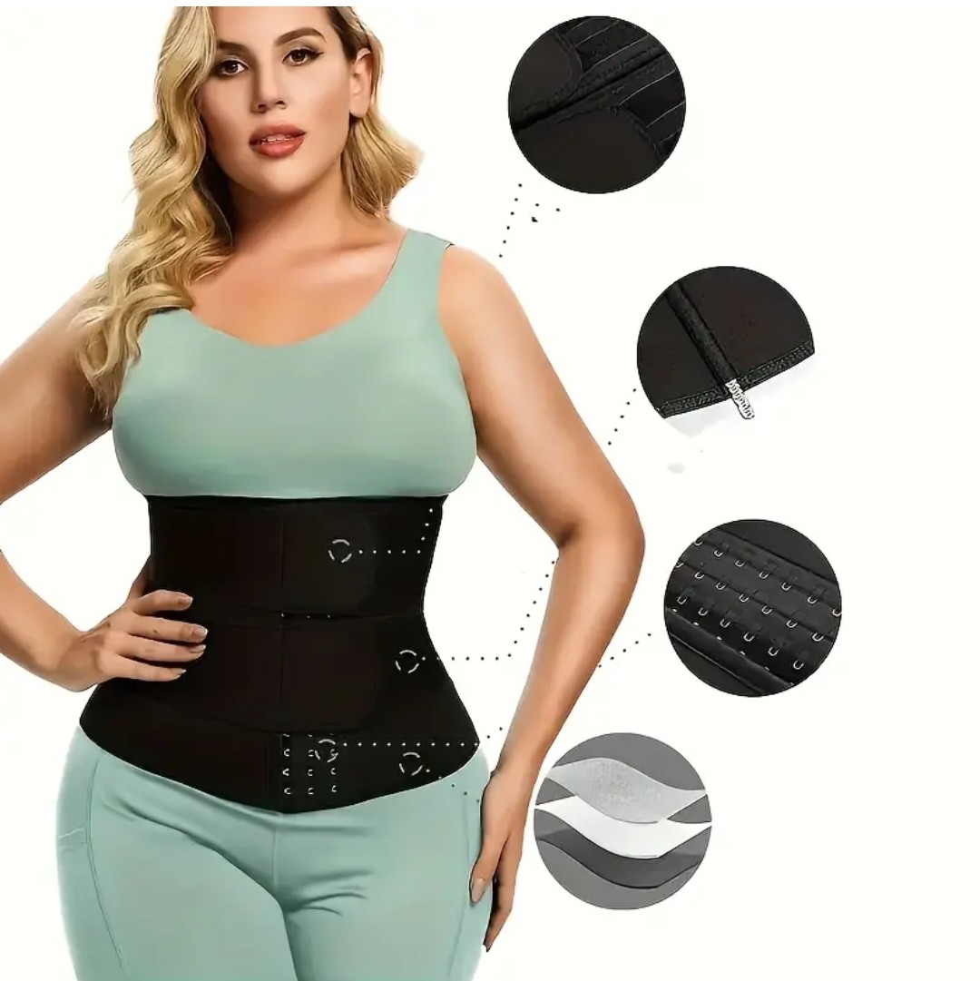 FAJA POST PARTO ABDOMINAL TALLA M NEGRO - 5