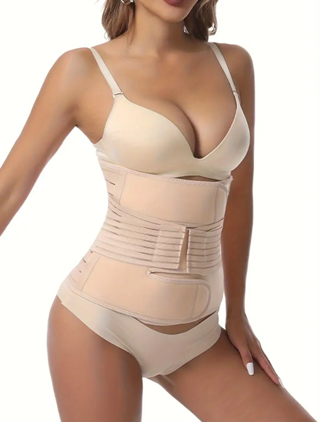 FAJA POST PARTO ABDOMINAL 2 TALLA L BEIGE - 1