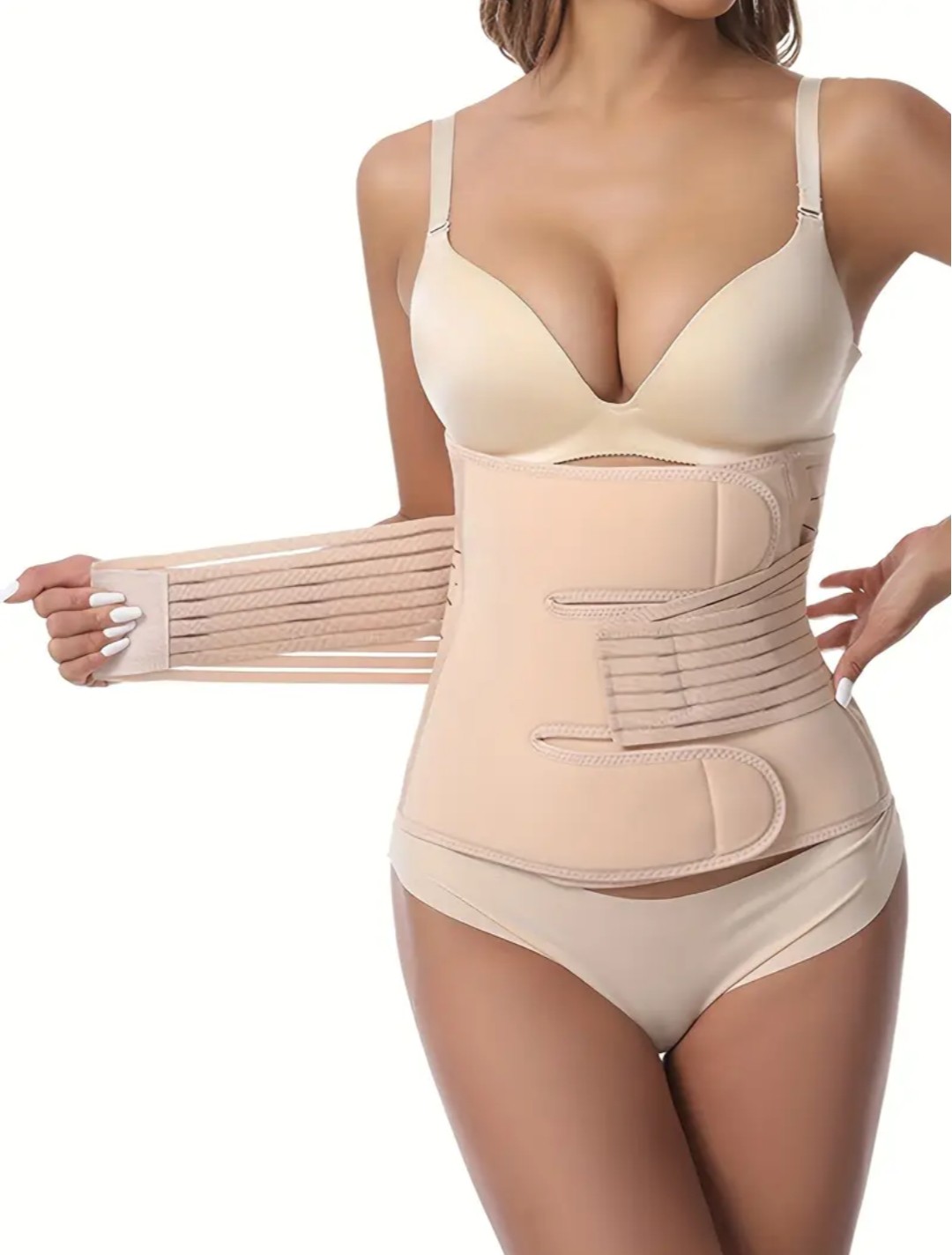 FAJA POST PARTO ABDOMINAL 2 TALLA L BEIGE - 2
