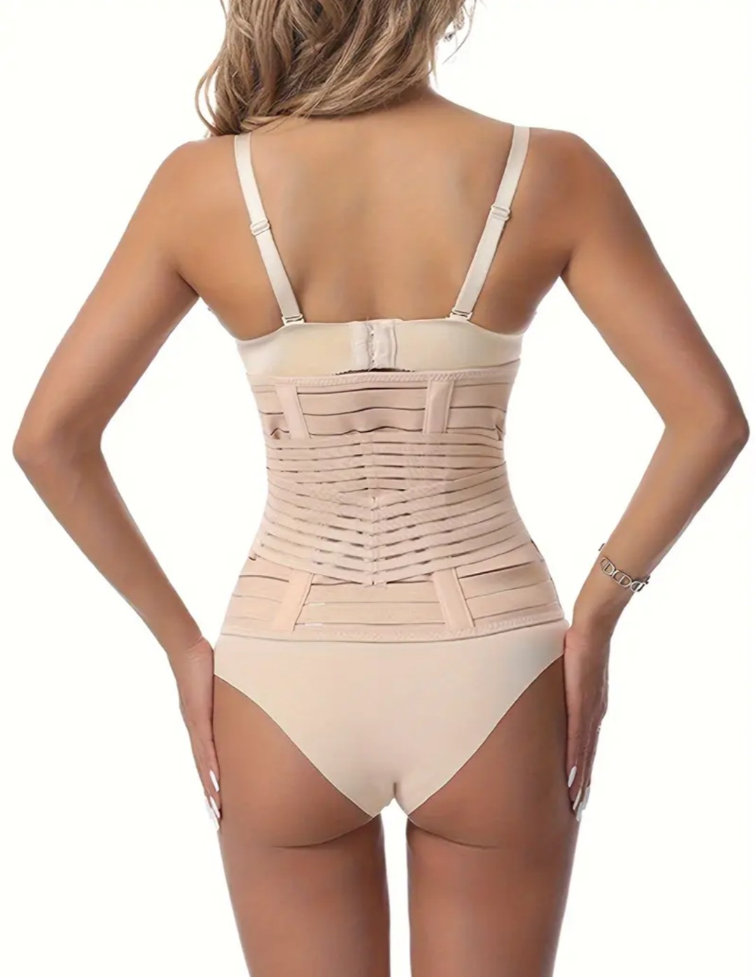 FAJA POST PARTO ABDOMINAL 2 TALLA L BEIGE - 4