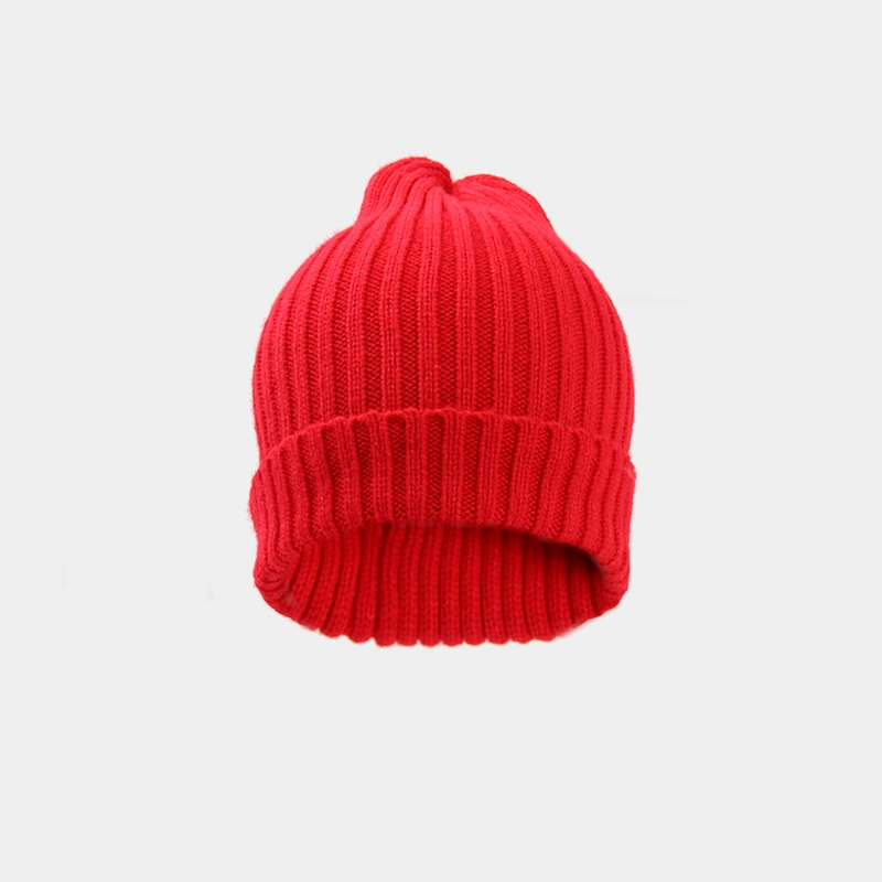 GORRO DE LANA TIPO ANGORA ROJO - 1