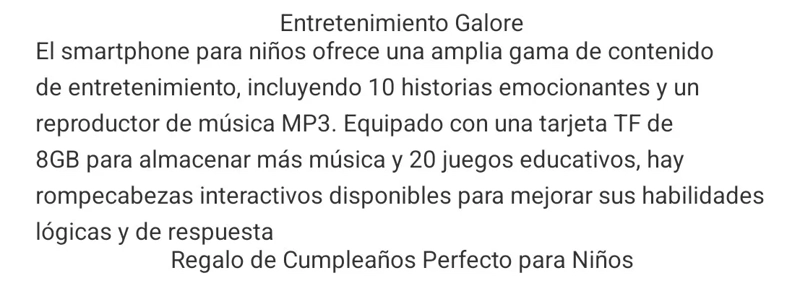 TELEFONO INTELIGENTE PARA NIÑOS ROSA - 7