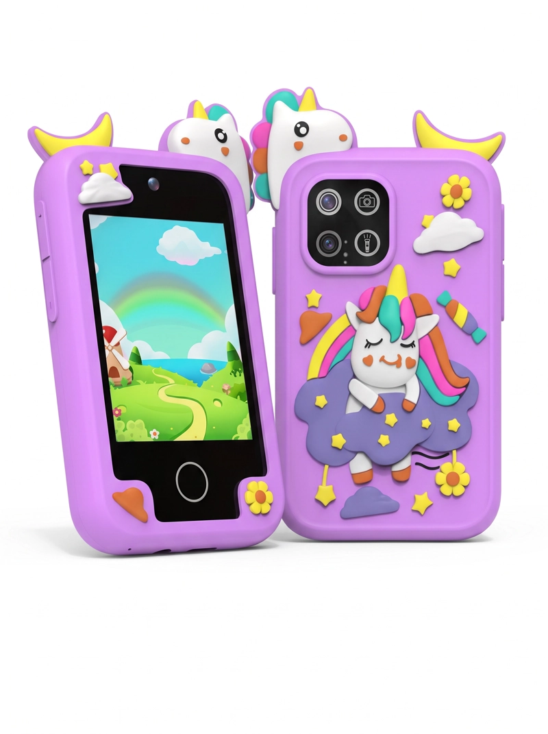 TELEFONO INTELIGENTE PARA NIÑOS MORADO - 1