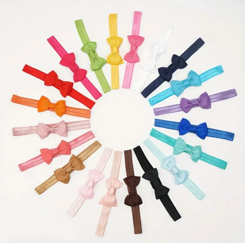 CINTILLO CON LAZOS PARA BEBE MULTICOLOR 20 UNIDADES - 1