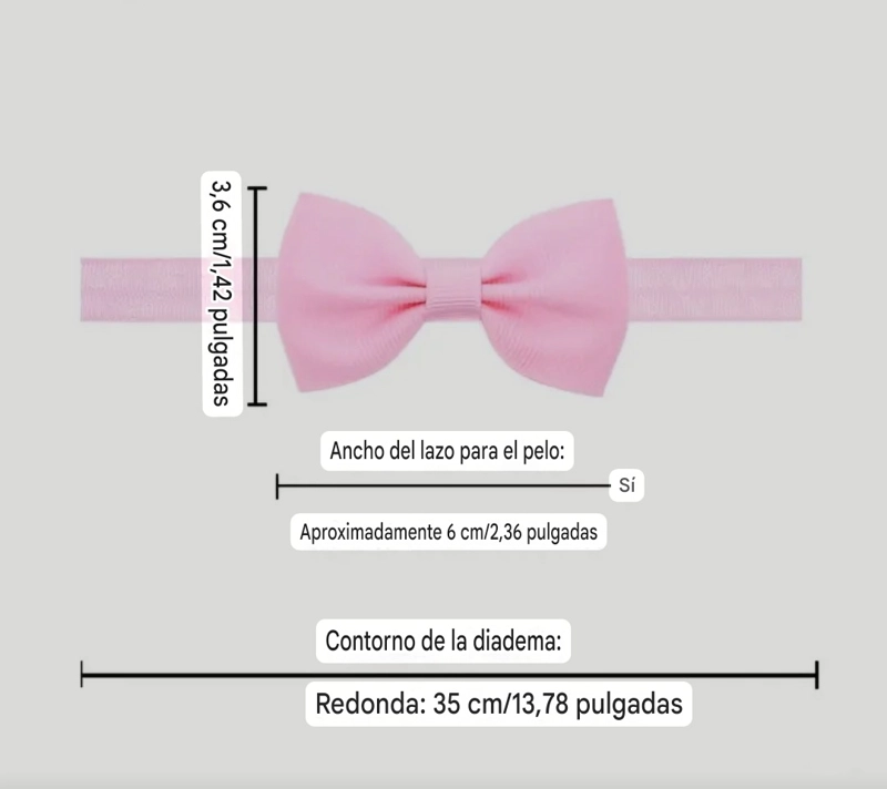 CINTILLO CON LAZOS PARA BEBE MULTICOLOR 20 UNIDADES - 2