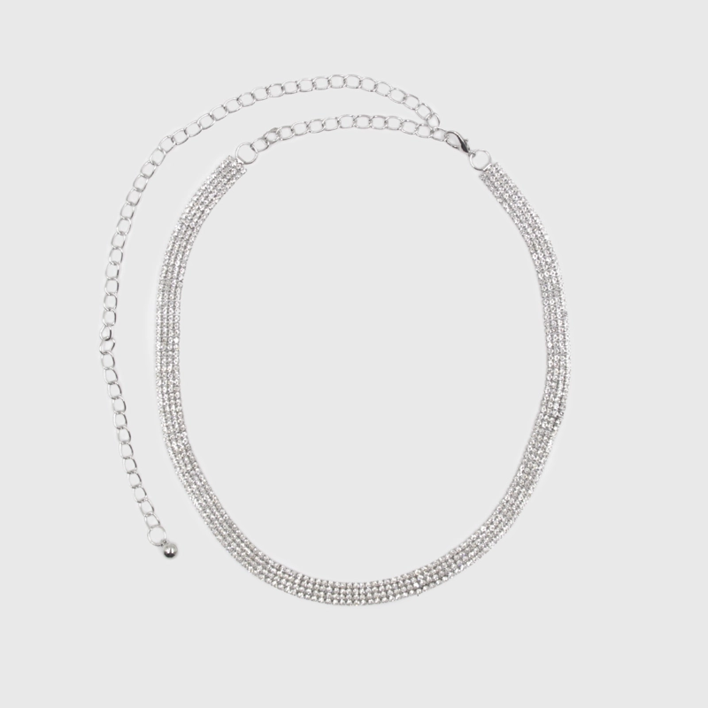 CINTURON DE CADENA CON STRASS - 1