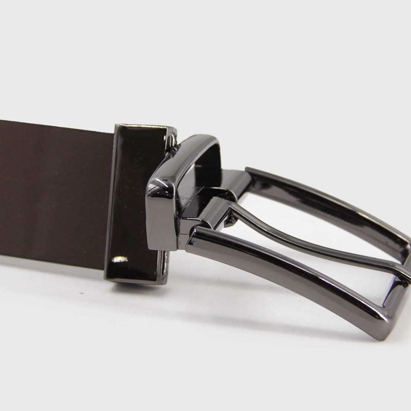 CINTURON HOMBRE HEBILLA REVERSIBLE GUN METAL - 3